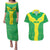 Custom Nigeria Cricket Couples Matching Puletasi and Hawaiian Shirt Go Yellow Greens - Wonder Print Shop