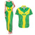 Custom Nigeria Cricket Couples Matching Tank Maxi Dress and Hawaiian Shirt Go Yellow Greens - Wonder Print Shop
