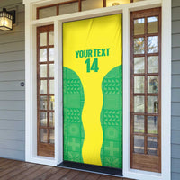 Custom Nigeria Cricket Door Cover Go Yellow Greens - Wonder Print Shop