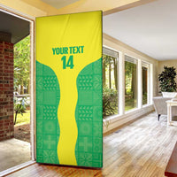 Custom Nigeria Cricket Door Cover Go Yellow Greens - Wonder Print Shop