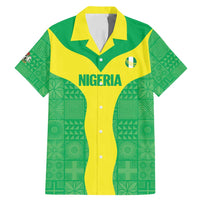 Custom Nigeria Cricket Family Matching Mermaid Dress and Hawaiian Shirt Go Yellow Greens - Wonder Print Shop