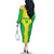 Custom Nigeria Cricket Family Matching Off The Shoulder Long Sleeve Dress and Hawaiian Shirt Go Yellow Greens - Wonder Print Shop