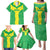 Custom Nigeria Cricket Family Matching Puletasi and Hawaiian Shirt Go Yellow Greens - Wonder Print Shop