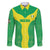 Custom Nigeria Cricket Family Matching Short Sleeve Bodycon Dress and Hawaiian Shirt Go Yellow Greens - Wonder Print Shop