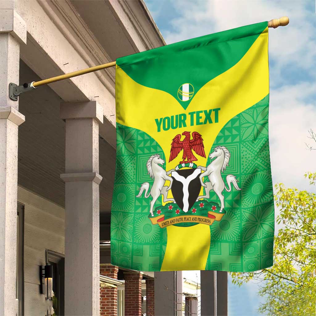 Custom Nigeria Cricket Garden Flag Go Yellow Greens - Wonder Print Shop