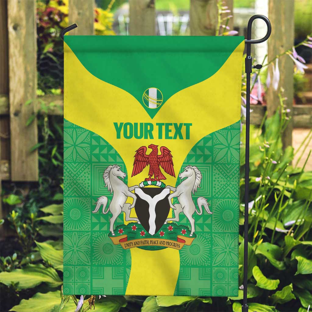 Custom Nigeria Cricket Garden Flag Go Yellow Greens - Wonder Print Shop