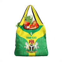 Custom Nigeria Cricket Grocery Bag Go Yellow Greens - Wonder Print Shop