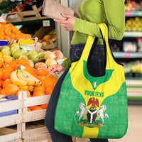 Custom Nigeria Cricket Grocery Bag Go Yellow Greens - Wonder Print Shop