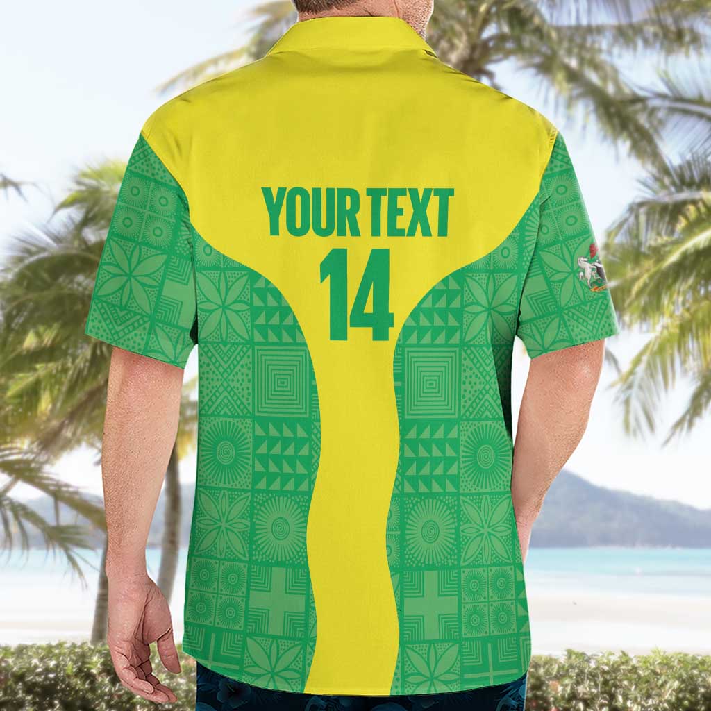 Custom Nigeria Cricket Hawaiian Shirt Go Yellow Greens - Wonder Print Shop