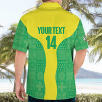 Custom Nigeria Cricket Hawaiian Shirt Go Yellow Greens - Wonder Print Shop