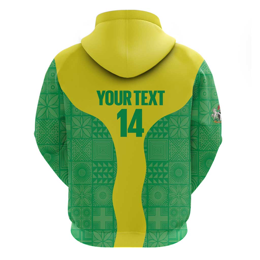 Custom Nigeria Cricket Hoodie Go Yellow Greens - Wonder Print Shop