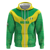 Custom Nigeria Cricket Hoodie Go Yellow Greens - Wonder Print Shop