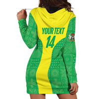 Custom Nigeria Cricket Hoodie Dress Go Yellow Greens - Wonder Print Shop