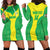 Custom Nigeria Cricket Hoodie Dress Go Yellow Greens - Wonder Print Shop