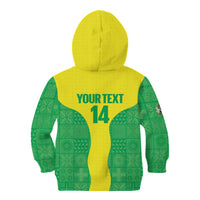 Custom Nigeria Cricket Kid Hoodie Go Yellow Greens - Wonder Print Shop