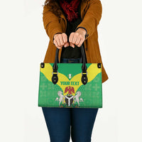 Custom Nigeria Cricket Leather Bag Go Yellow Greens - Wonder Print Shop