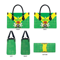 Custom Nigeria Cricket Leather Bag Go Yellow Greens - Wonder Print Shop