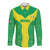 Custom Nigeria Cricket Long Sleeve Button Shirt Go Yellow Greens - Wonder Print Shop