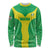Custom Nigeria Cricket Long Sleeve Shirt Go Yellow Greens - Wonder Print Shop