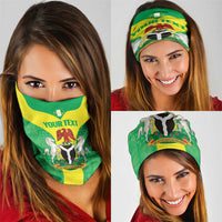 Custom Nigeria Cricket Neck Gaiter Go Yellow Greens - Wonder Print Shop