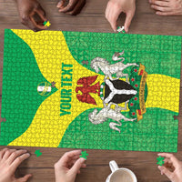 Custom Nigeria Cricket Puzzle Go Yellow Greens - Wonder Print Shop