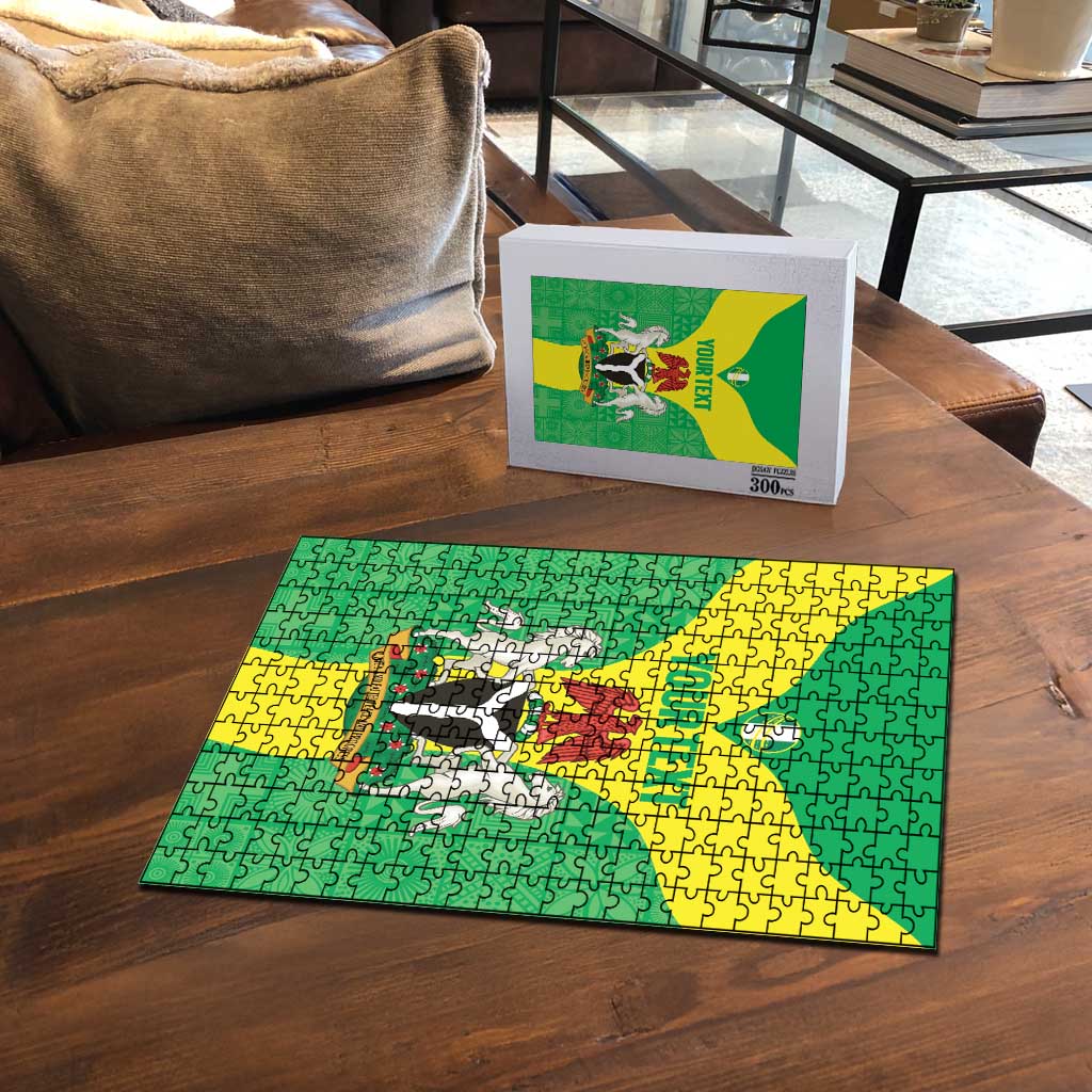 Custom Nigeria Cricket Puzzle Go Yellow Greens - Wonder Print Shop