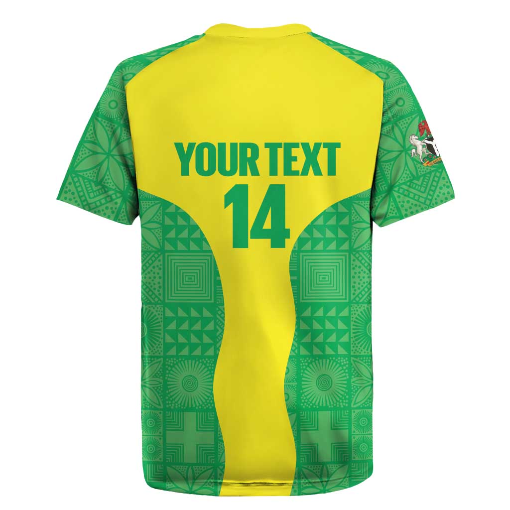 Custom Nigeria Cricket Rugby Jersey Go Yellow Greens - Wonder Print Shop