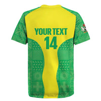 Custom Nigeria Cricket Rugby Jersey Go Yellow Greens - Wonder Print Shop