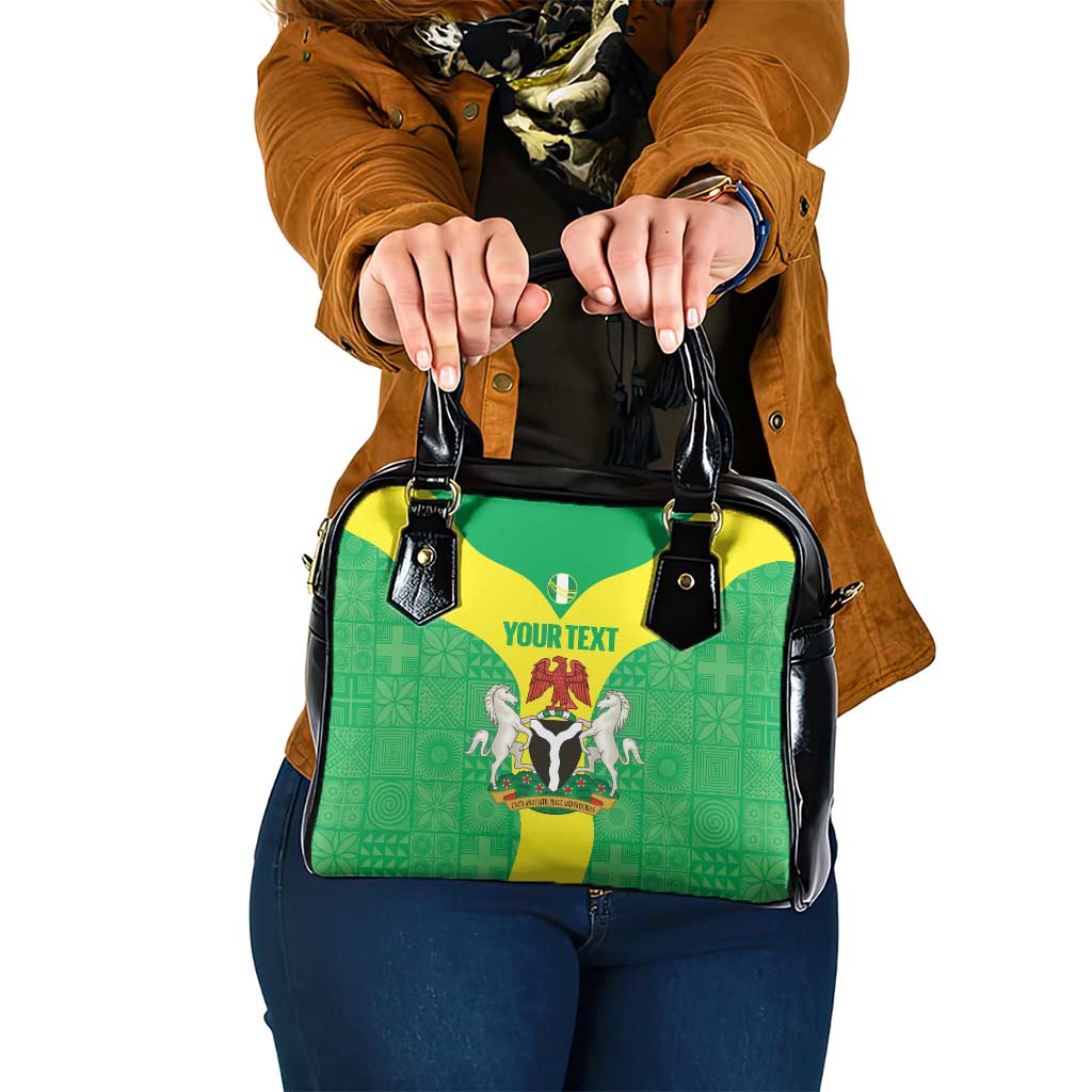 Custom Nigeria Cricket Shoulder Handbag Go Yellow Greens - Wonder Print Shop