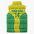 Custom Nigeria Cricket Sleeveless Puffer Jacket Go Yellow Greens - Wonder Print Shop