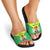 Custom Nigeria Cricket Slide Sandals Go Yellow Greens - Wonder Print Shop