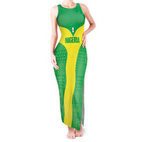 Custom Nigeria Cricket Tank Maxi Dress Go Yellow Greens - Wonder Print Shop