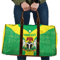 Custom Nigeria Cricket Travel Bag Go Yellow Greens - Wonder Print Shop
