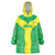 Custom Nigeria Cricket Wearable Blanket Hoodie Go Yellow Greens - Wonder Print Shop