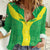 Custom Nigeria Cricket Women Casual Shirt Go Yellow Greens - Wonder Print Shop