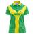 Custom Nigeria Cricket Women Polo Shirt Go Yellow Greens - Wonder Print Shop