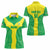 Custom Nigeria Cricket Women Polo Shirt Go Yellow Greens - Wonder Print Shop