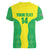 Custom Nigeria Cricket Women V-Neck T-Shirt Go Yellow Greens - Wonder Print Shop