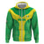 Custom Nigeria Cricket Zip Hoodie Go Yellow Greens - Wonder Print Shop