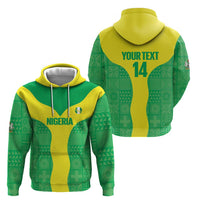 Custom Nigeria Cricket Zip Hoodie Go Yellow Greens - Wonder Print Shop