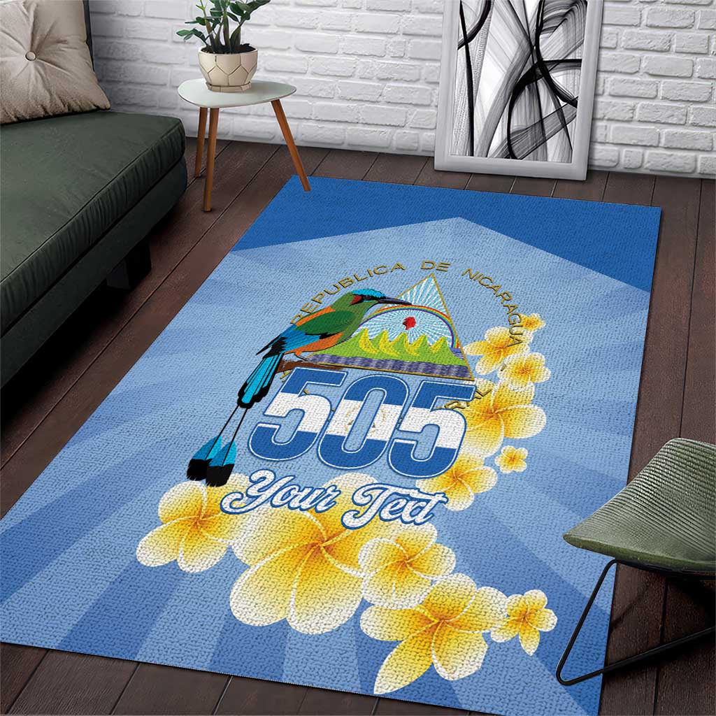 Personalized Nicaragua Independence Day Area Rug 505 Proud Guardabarranco Sacuanjoche - Wonder Print Shop