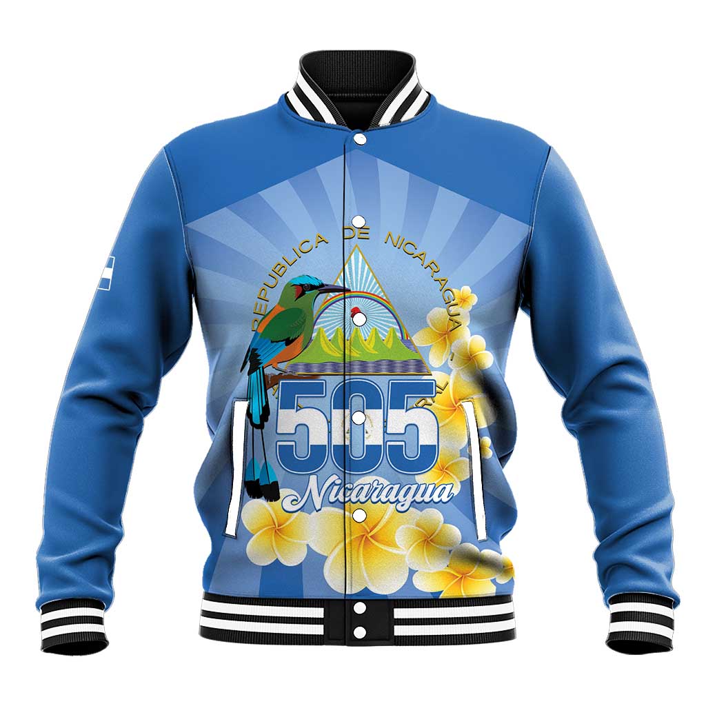 Personalized Nicaragua Independence Day Baseball Jacket 505 Proud Guardabarranco Sacuanjoche - Wonder Print Shop