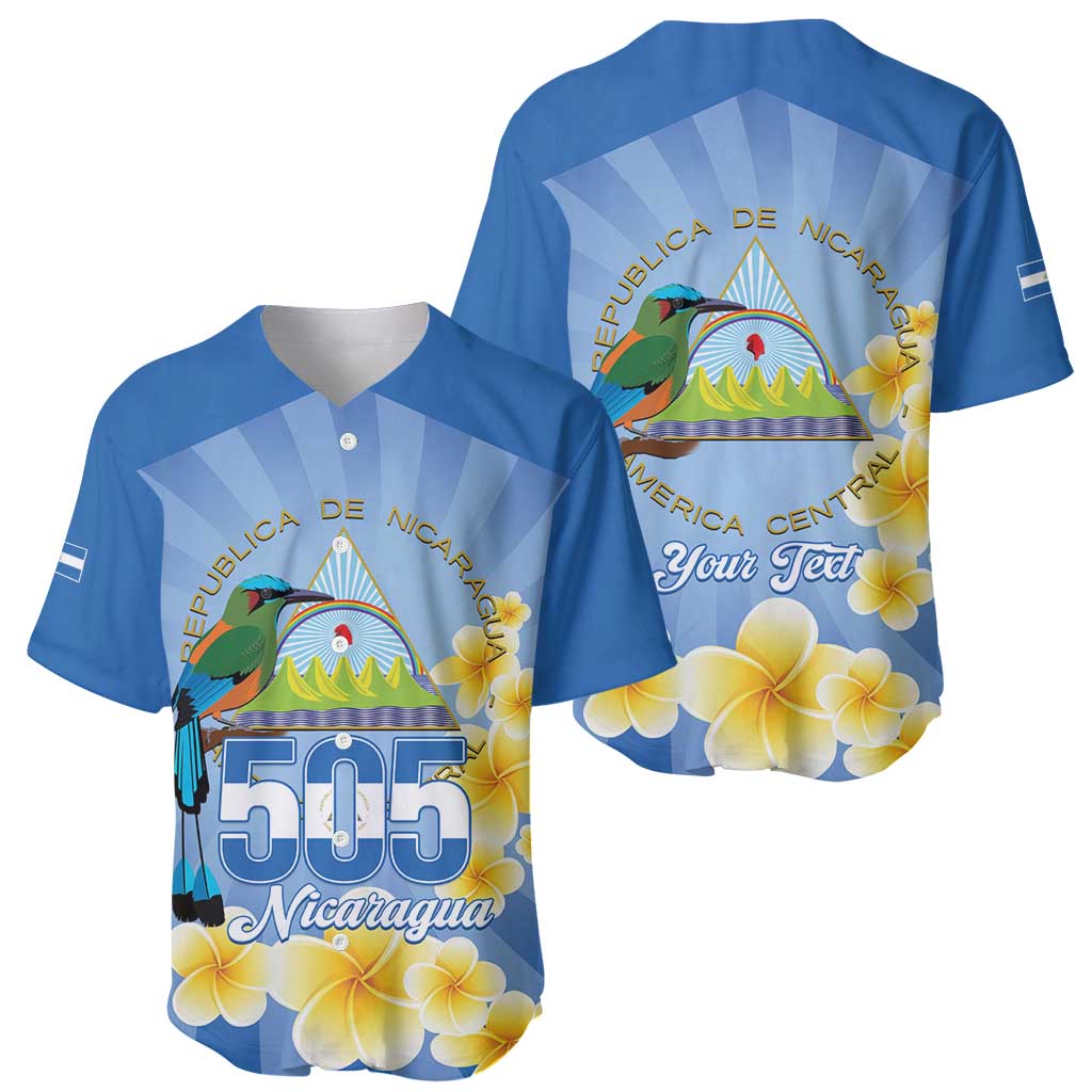 Personalized Nicaragua Independence Day Baseball Jersey 505 Proud Guardabarranco Sacuanjoche - Wonder Print Shop