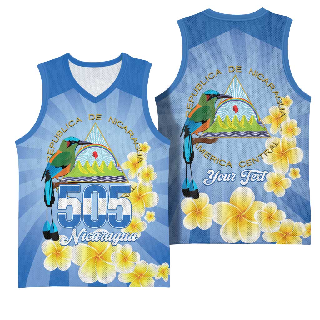 Personalized Nicaragua Independence Day Basketball Jersey 505 Proud Guardabarranco Sacuanjoche - Wonder Print Shop