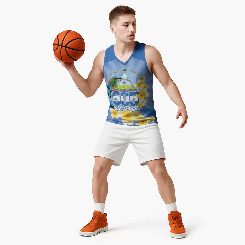Personalized Nicaragua Independence Day Basketball Jersey 505 Proud Guardabarranco Sacuanjoche - Wonder Print Shop