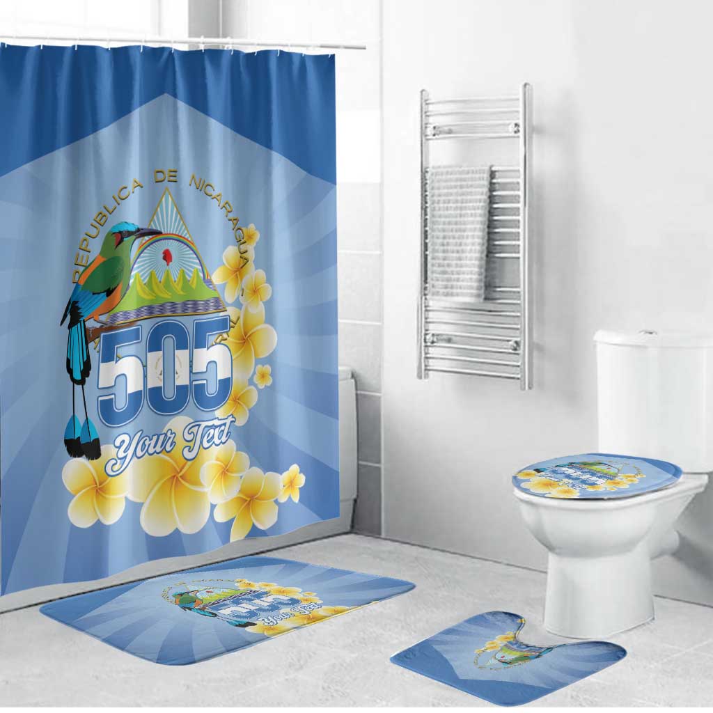 Personalized Nicaragua Independence Day Bathroom Set 505 Proud Guardabarranco Sacuanjoche - Wonder Print Shop