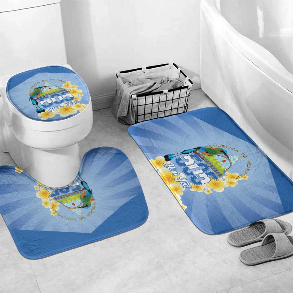 Personalized Nicaragua Independence Day Bathroom Set 505 Proud Guardabarranco Sacuanjoche - Wonder Print Shop