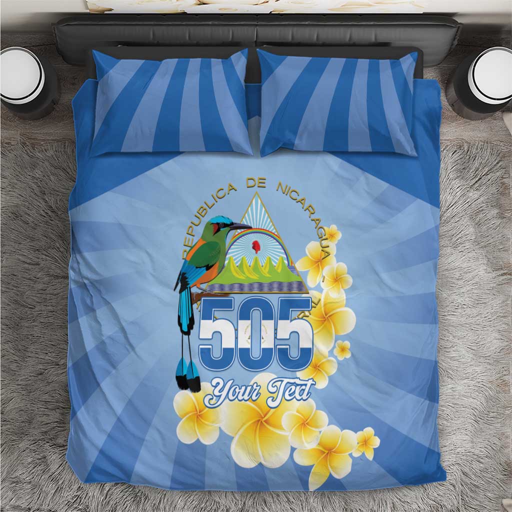 Personalized Nicaragua Independence Day Bedding Set 505 Proud Guardabarranco Sacuanjoche - Wonder Print Shop