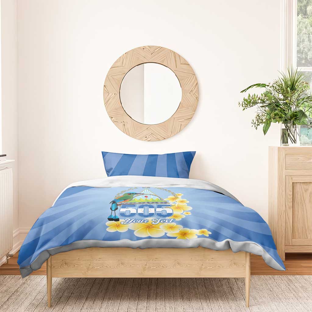 Personalized Nicaragua Independence Day Bedding Set 505 Proud Guardabarranco Sacuanjoche - Wonder Print Shop