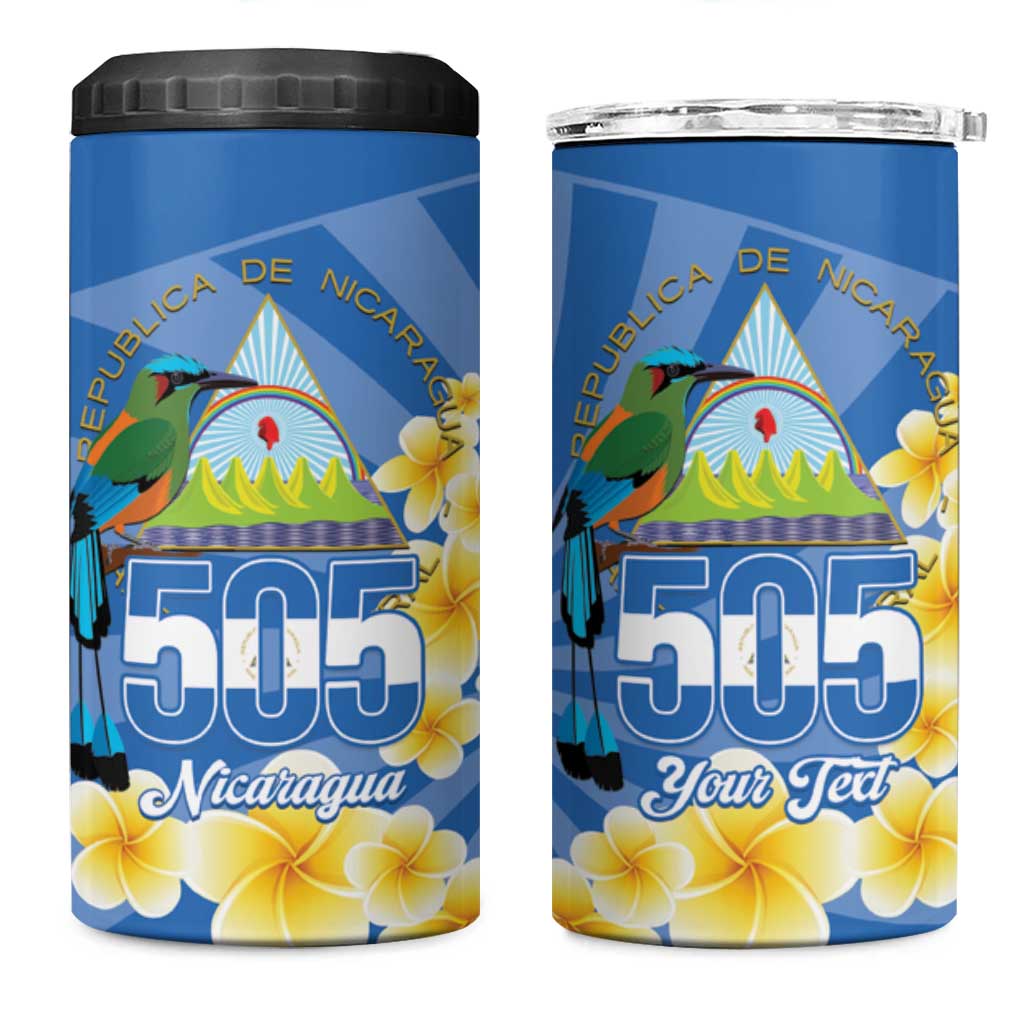 Personalized Nicaragua Independence Day 4 in 1 Can Cooler Tumbler 505 Proud Guardabarranco Sacuanjoche - Wonder Print Shop